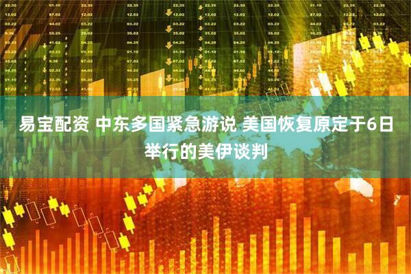 易宝配资 中东多国紧急游说 美国恢复原定于6日举行的美伊谈判