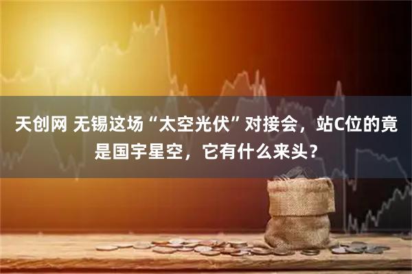 天创网 无锡这场“太空光伏”对接会，站C位的竟是国宇星空，它有什么来头？