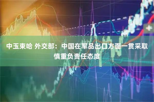 中玉束哈 外交部：中国在军品出口方面一贯采取慎重负责任态度