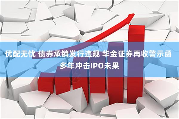 优配无忧 债券承销发行违规 华金证券再收警示函 多年冲击IPO未果
