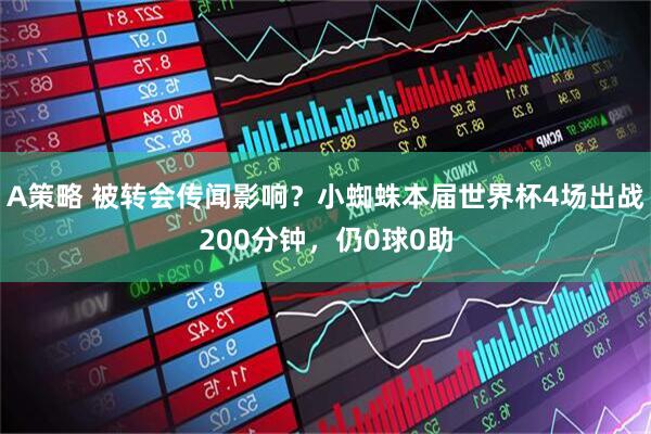 A策略 被转会传闻影响？小蜘蛛本届世界杯4场出战200分钟，仍0球0助